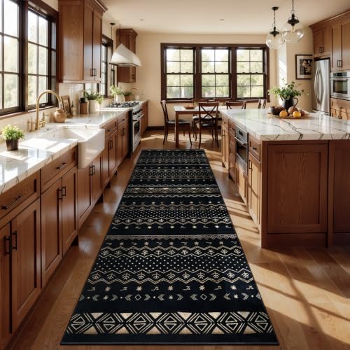SERISSA 2'6"x8' Washable Non-Slip Boho Runner Rug for Hallway - Image 2