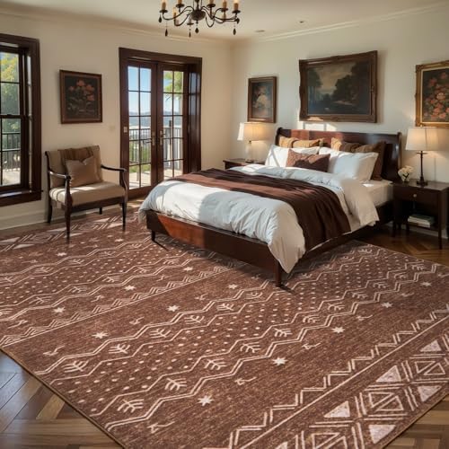 SERISSA 9x12 Washable Non-Slip Boho Area Rug for Living Room - Image 2