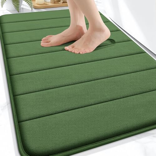 OLANLY Memory Foam Bath Mat 34x21, Super Soft and Absorbent Bathroom Rugs by OLANLY
