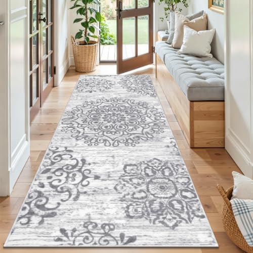 HEBE Hallway Runner Rug 3'x6', Washable Non Slip Kitchen Rug Runner by HEBE