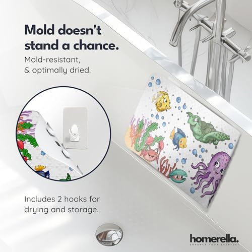 homerella Bathtub Mat Non Slip Kids 28x16 Baby Bath Mat Non Slip Anti Mold - Image 3