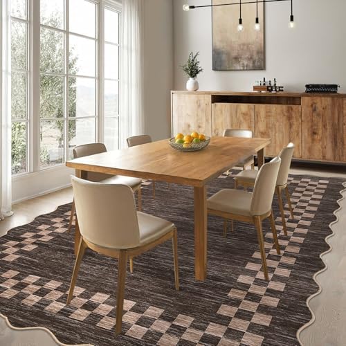 GarveeHome 4x6 Area Rug Small Washable Living Room Rug Scalloped Rug - Image 2