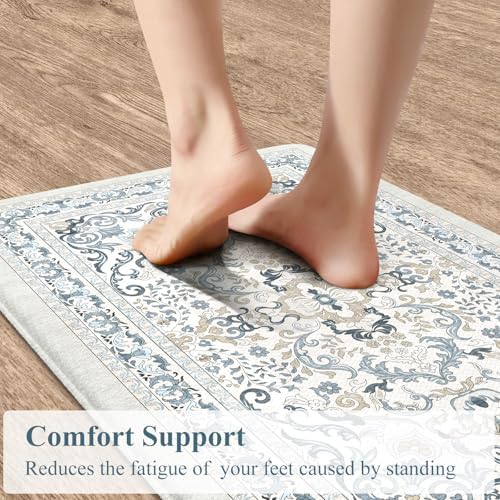KIMODE Anti Fatigue Mats for Kitchen Floor Comfort Cushioned Rugs Sets of 2 - Image 3