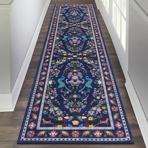 HEBE Hallway Runner Rug 2'x8', Washable Non Slip Kitchen Rug Runner by HEBE