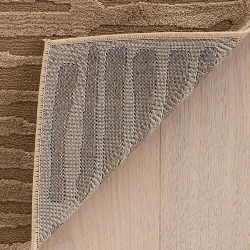nuLOOM Kailani Sand Abstract Washable Area Rug, 10' x 13' - Image 5