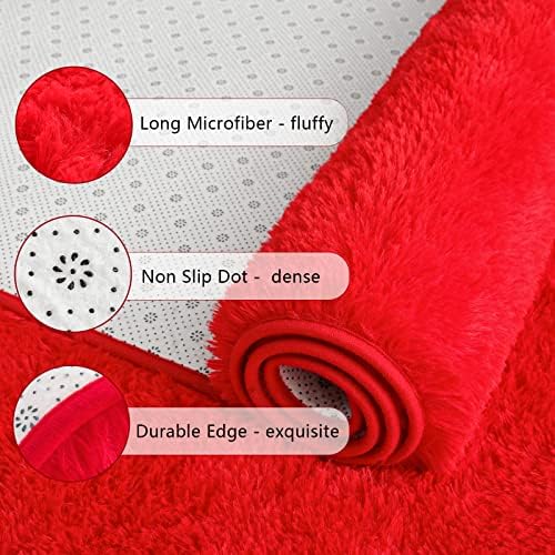 Chicrug Soft Area Rugs for Bedroom Living Room Plush Fluffy Rug 4x6 - Image 2