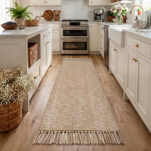 Collive Boho Kitchen Runner Rug, 2' x 7' Washable Modern Bathroom Mats by Collive