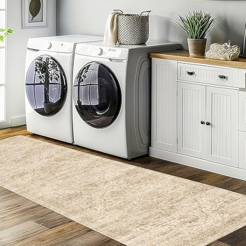 Kitchen Runners Rug 2.5x8 with Non-Slip Backing,Vintage Washable Runner Rugs for Hallways, Ultra-Thin Hallway Rug Runners, Soft Floor Carpet for Bedroom, Entryway,Bathroom,Laundry Room - Image 7