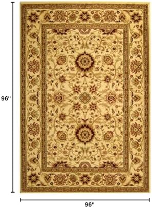 SAFAVIEH Lyndhurst Round Rug 8', Ivory & Ivory LNH212L - Image 2