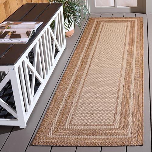 SAFAVIEH Courtyard Outdoor Runner Rug 2'3"x6', Beige CY8475-39312 - Image 4