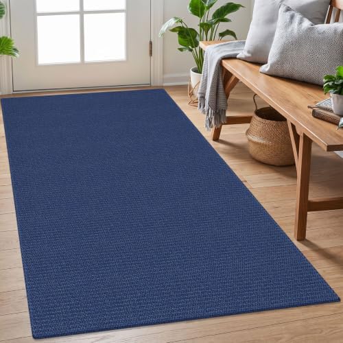 EARTHALL Washable Entryway Rug, Non Slip Area Rug, 3x5 Ft, Heathered Blue by Unknown