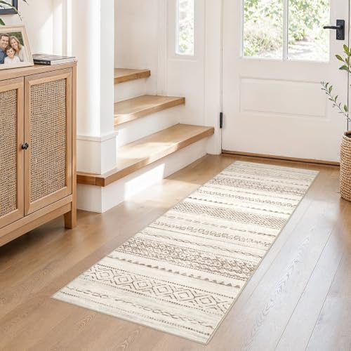 Nakagishi Boho 2x6 Runner Rug Machine Washable Rugs Non Slip Brown by NakagishiAreaRug
