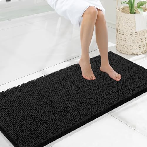 Smiry Bathroom Rugs 47X20, Luxury Chenille Extra Soft Absorbent Bath Mat by Smiry