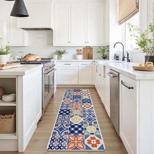 GENIMO Anti Fatigue Kitchen Mats for Floor 23"X71", Runner Rug, Blue - Image 6