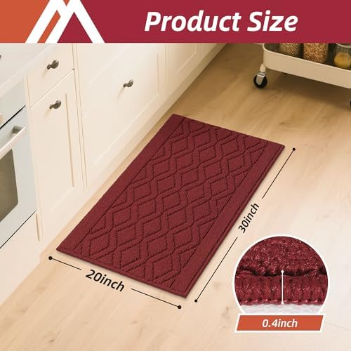 COSY HOMEER Kitchen Rugs and Mats 20"x30" Non Slip Kitchen Mats for Floor - Image 2