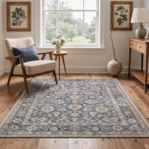 Bavni 2x3 Doormat, Vintage Floral Washable Non Slip Area Rug for Entrance - Image 4