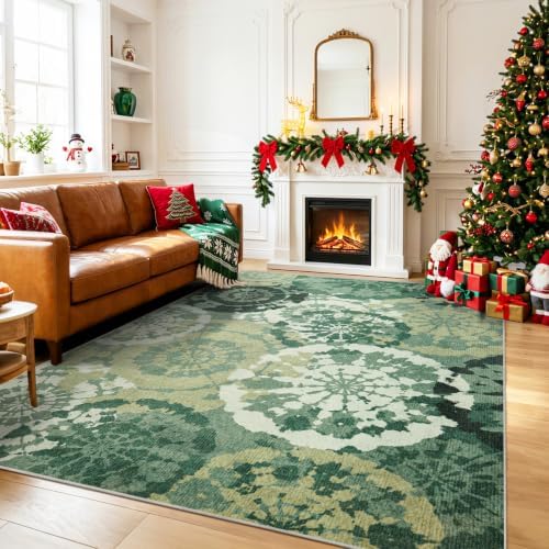 Boho 4x6 Area Rugs for Bedroom, Washable Non-Slip Abstract Rug - Image 2