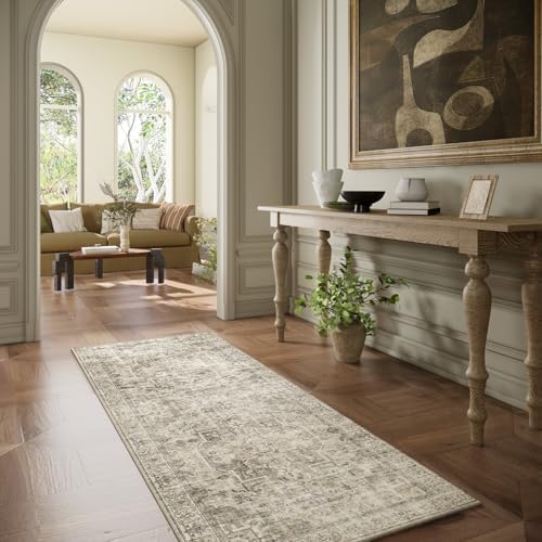 Machine Washable Kitchen Runner Rugs: 2'x6' Hallway Rug Non Slip Low Pile Stain Resistant Soft Carpet Runners for Hallways Indoor Entryway Kitchen Laundry Room Bedroom Farmhouse - Image 5