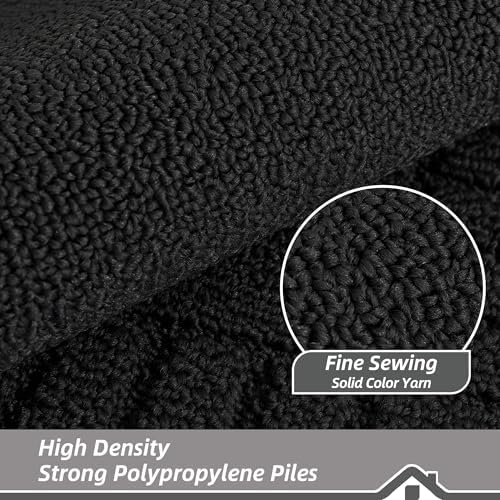 BEQHAUSE Kitchen Rugs 24"x71", Non Slip Washable Kitchen Floor Mat, Black - Image 6