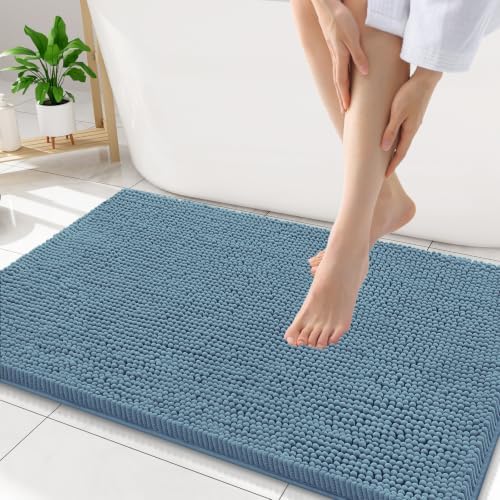 Smiry Bathroom Rugs 34X21, Luxury Chenille Extra Soft Absorbent Bath Mat by Smiry