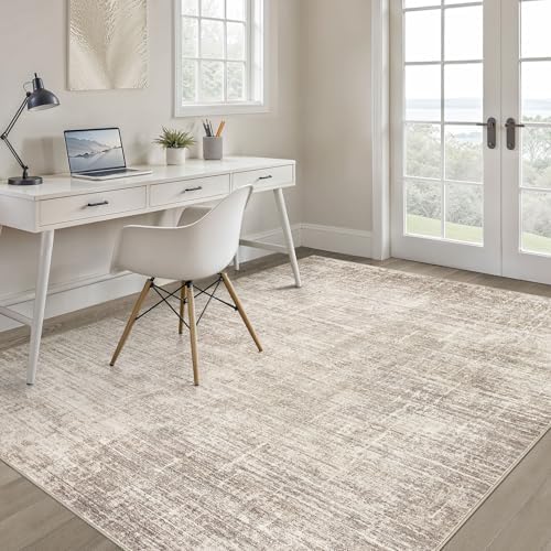 LOONGRUG 3x5 Rug Washable Neutral Modern Rug for Entryway Kitchen Brown - Image 6