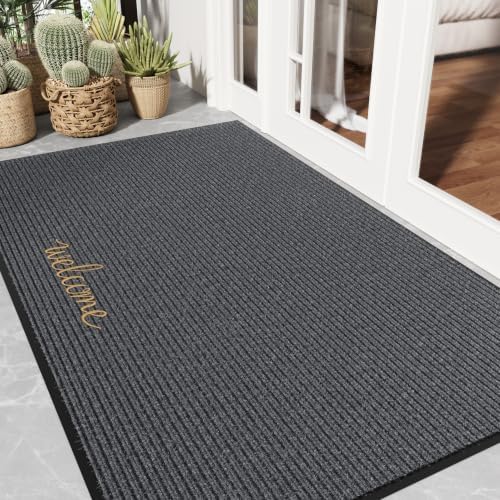 Front Door Mat Outside Entrance, Heavy Duty Welcome Mat, 3'x5' by EZ2LIVE