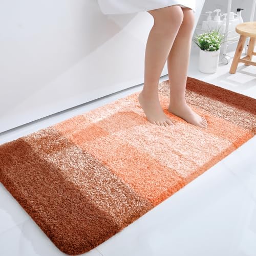 OLANLY Large Bathroom Rugs 50x30, Extra Soft Absorbent Microfiber Bath Rugs by OLANLY