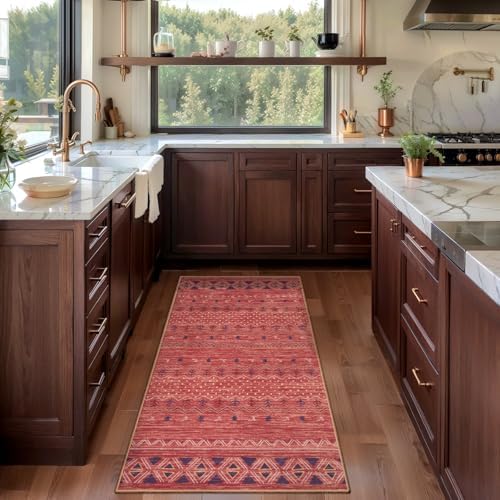 SERISSA 2x4 Washable Non-Slip Boho Runner Rug for Entryway - Image 2