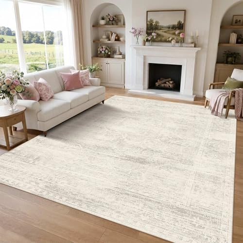 9x12 Area Rugs for Living Room Washable Ivory Area Rugs Large - Image 5