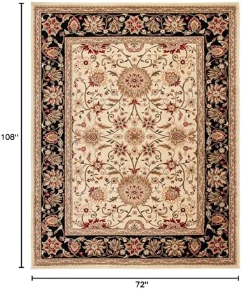 SAFAVIEH Lyndhurst Area Rug 6x9, Ivory & Black LNH212B - Image 2