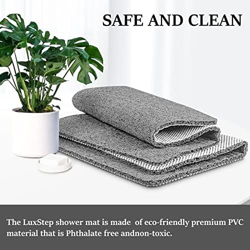 LuxStep Shower Mat Bathtub Mat Non-Slip Bath Mat with Drain, Quick Drying - Image 6