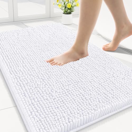 Smiry Bathroom Rugs 30X18, Luxury Chenille Extra Soft Absorbent Bath Mat by Smiry