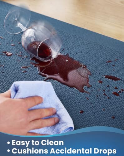 Ophanie Kitchen Mats for Floor,3/4 inch Thick,20x39 Anti Fatigue Cushioned Mat,Kitchen Rugs,Waterproof,Comfort Ergonomic Standing Mat for Office,Home,Sink with 99+ Pairs of Anti-Slip Bottom Ridges - Image 6