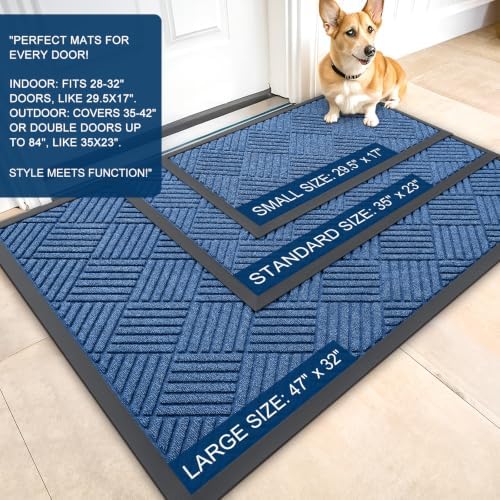 OLANLY Front Door Mat Outside Entrance 47x23, Waterproof Heavy-Duty Doormat - Image 2