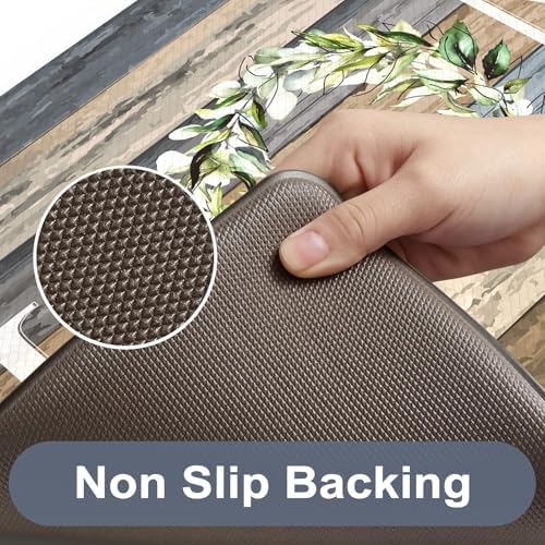 KIMODE Kitchen Floor Mats Cushioned Anti Fatigue Kitchen Rugs Sets of 2 - Image 3