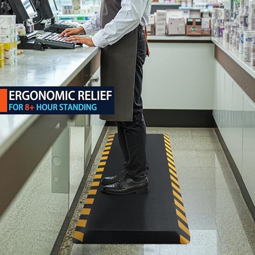 FEATOL 0.9" Anti Fatigue Mat for Industrial & Standing Mat & Home Kitchen - Image 2