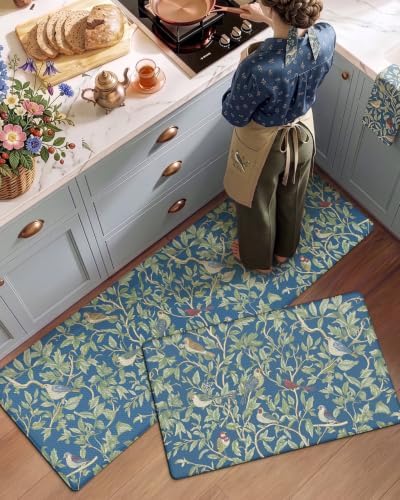 LUMI Kitchen Mats for Floor Set of 2 Cushioned Anti Fatigue, 17x30+17x59 - Image 5