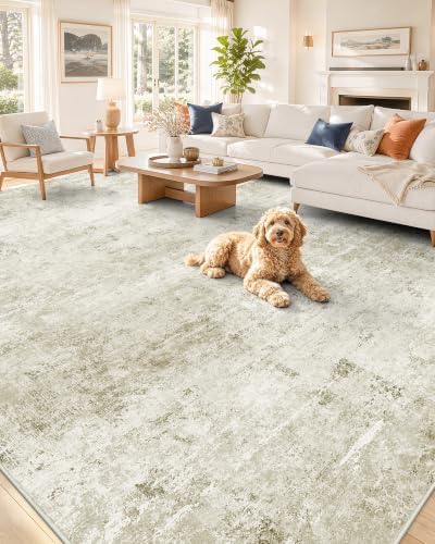 OLANLY 6x9 Washable Area Rug, Soft Non Slip Carpet for Bedroom Living Room by OLANLY