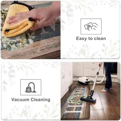 KIMODE Kitchen Floor Mats Cushioned Anti Fatigue Kitchen Rugs Sets of 2 - Image 5