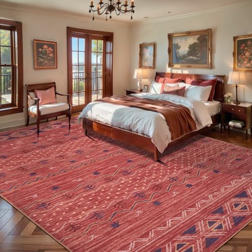 SERISSA 8x10 Washable Non-Slip Boho Area Rug for Living Room - Image 2