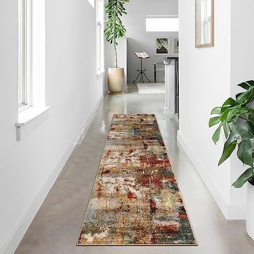 Lahome Washable Runner Rug, 2x8 Runner Rug for Hallways, Red/Multi by Lahome