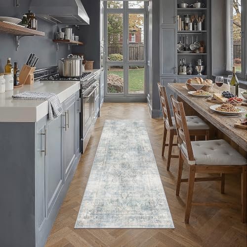 2x6 Blue Vintage Runner Rug by WondRg