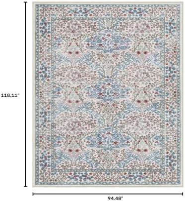 Lahome Washable Area Rugs 8x10, Beige Soft Rugs for Living Room Bedroom - Image 2