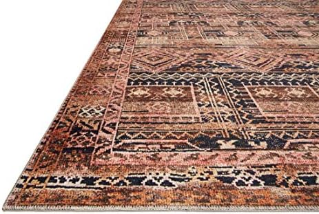 Loloi Layla Mocha/Blush 7'-6" x 9'-6" Area Rug - Image 3