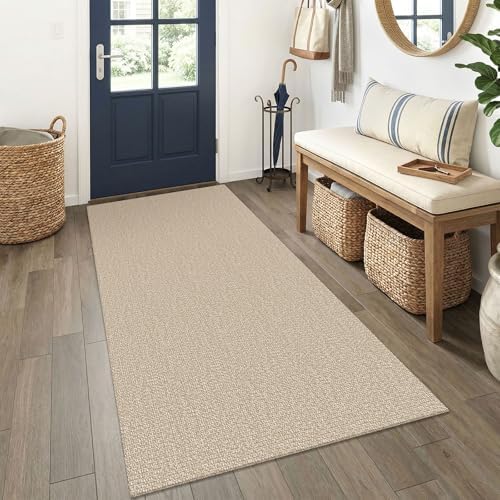 EARTHALL Washable Runner Rug, Non Slip Doorway Runner, 3x6 Ft, Sand/Beige by Unknown