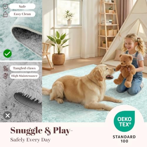 Homemate Washable Rug 8x10 Area Rugs - Vintage Rugs for Living Room - Image 6