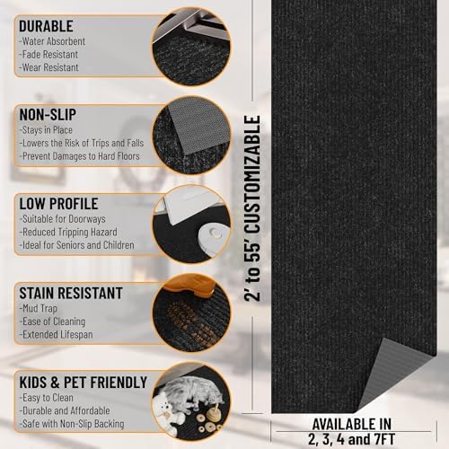 Ottomanson 2x10 Hallway Runner Rug – Non-Slip Indoor Outdoor Door Mat - Image 3