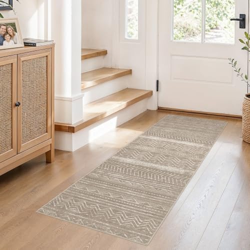 Nakagishi Boho 2x6 Runner Rug Machine Washable Rugs Non Slip Dark Brown by NakagishiAreaRug