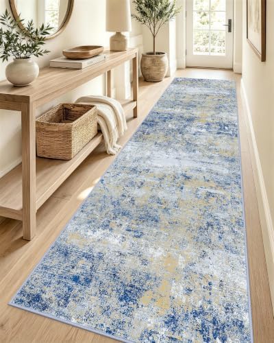 OLANLY 2'6"x12' Washable Runner Rug, Non Slip Carpet for Hallway Kitchen by OLANLY