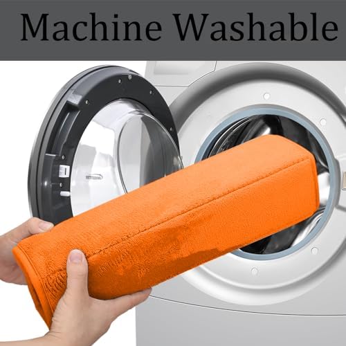 Orange Bathroom Rugs Extra Soft Memory Foam Bath Mat Sets 3 Piece Non Slip Absorbent & Dry Living Mat Sets Washable Bath Carpets with Toilet Rug,Bath Rugs for Bathroom,Tub,Shower,Kitchen,Bedroom - Image 6